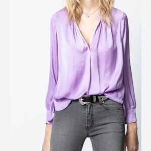Zadig & Bomtaire Lavender Tink Blouse